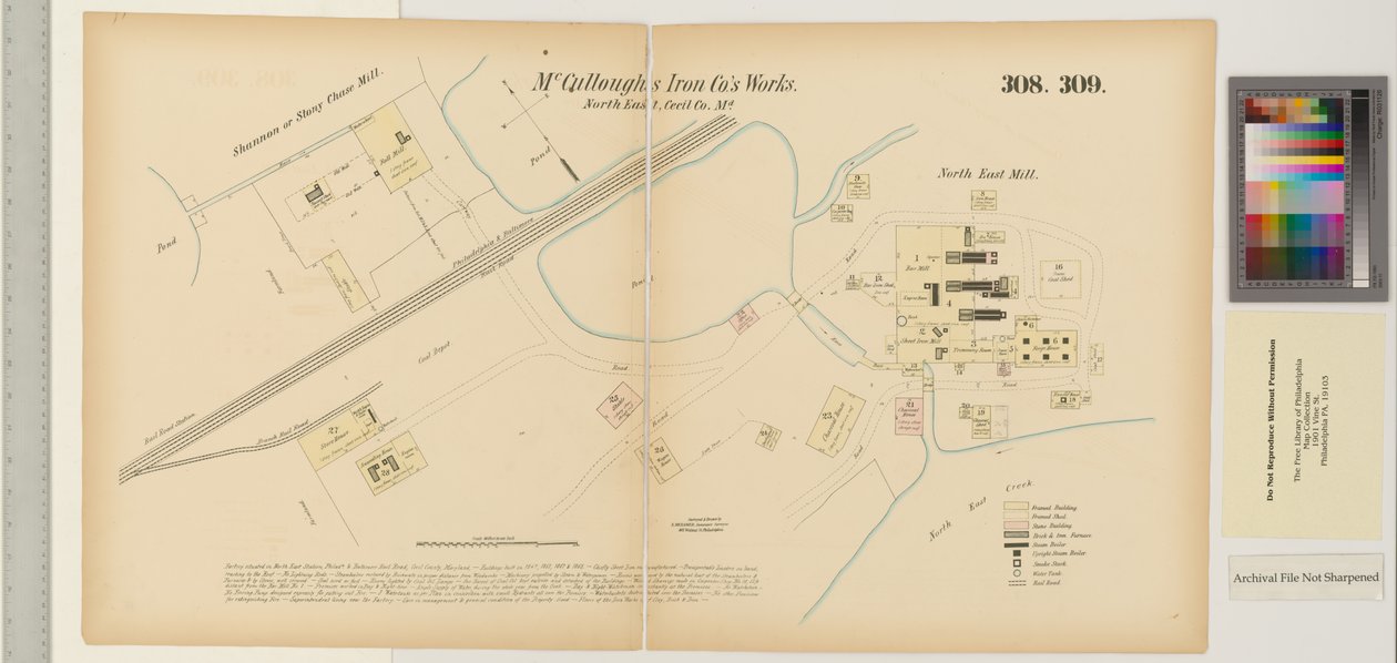 McCulloughs Iron Co., Northeast Creek, Maryland, Hexamer General Surveys alkotó: Ernest Hexamer