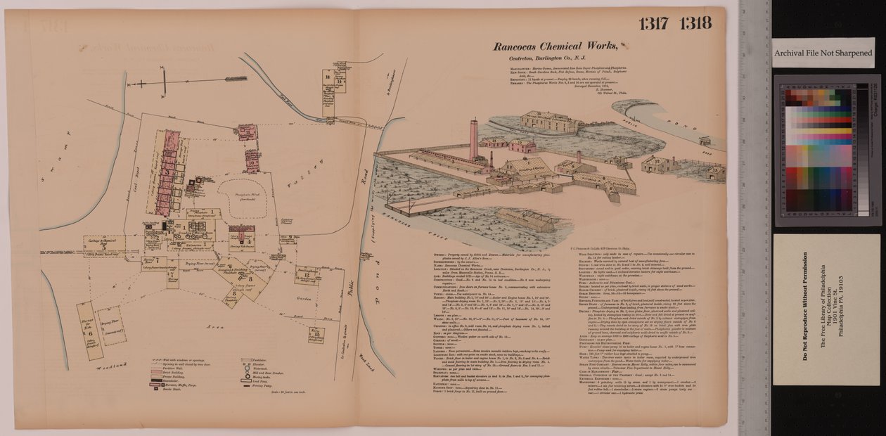 14. kötet, Rancocas Chemical Works, Hexamer General Surveys, Burlington, New Jersey, 1878 alkotó: Ernest Hexamer