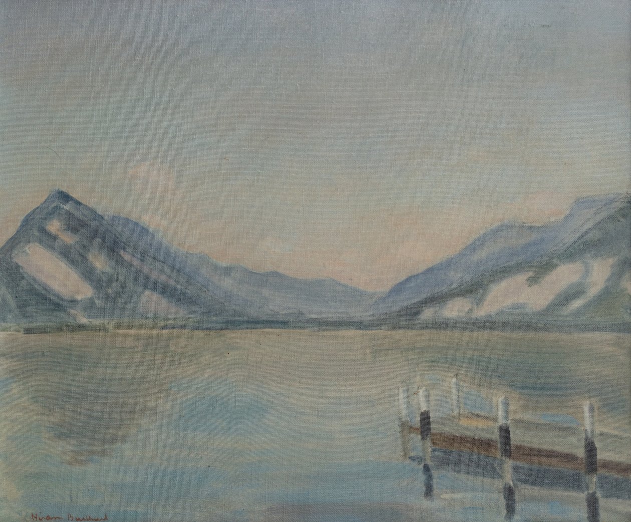 Thun-tó (olaj, vászon) alkotó: Ernest Hiram Brülhart