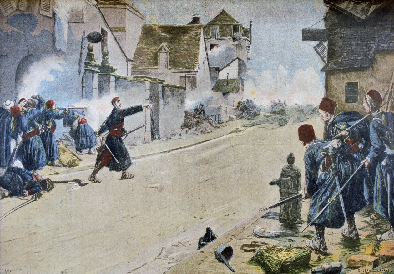 Paul Deroulede a montbeliardi csatában alkotó: Ernest Jean Delahaye