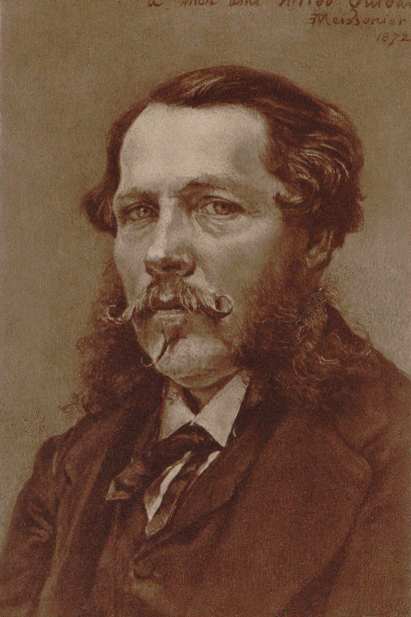 Alfred Quidant zongoraművész és zeneszerző portréja 1815-1893, 1872. alkotó: Jean Louis Ernest Meissonier