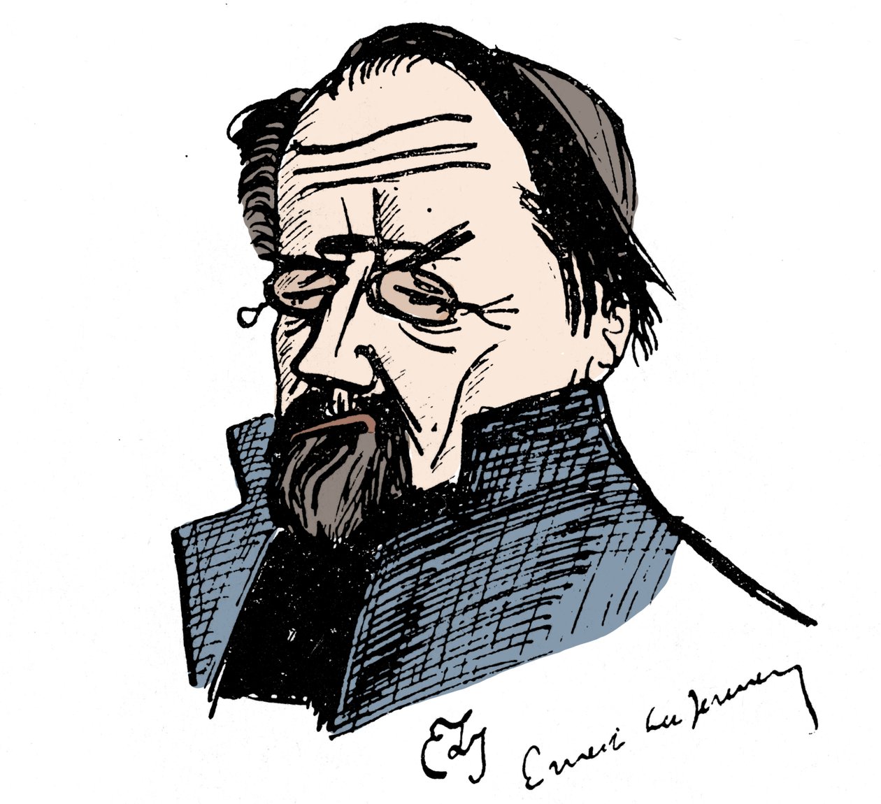 Ernest La Jeunesse (1874-1917) Emile Zola (1840-1902) portréja. alkotó: Ernest La Jeunesse