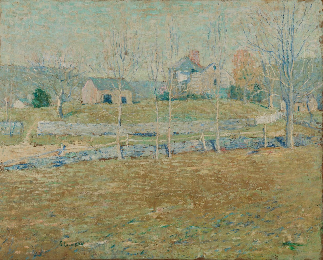 Egy elhagyott farm alkotó: Ernest Lawson
