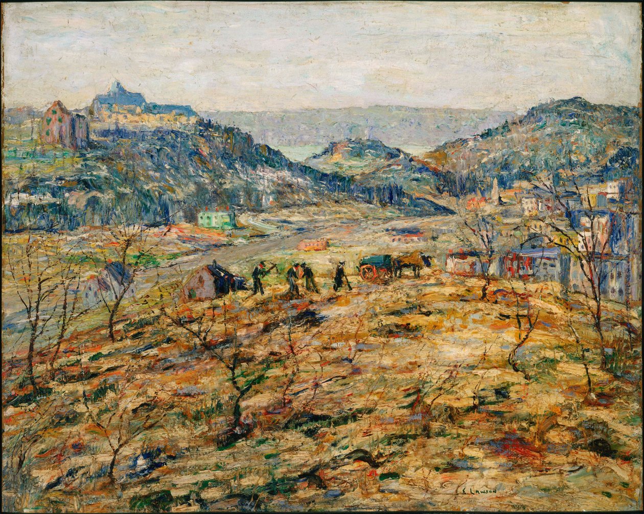 A város külvárosai alkotó: Ernest Lawson