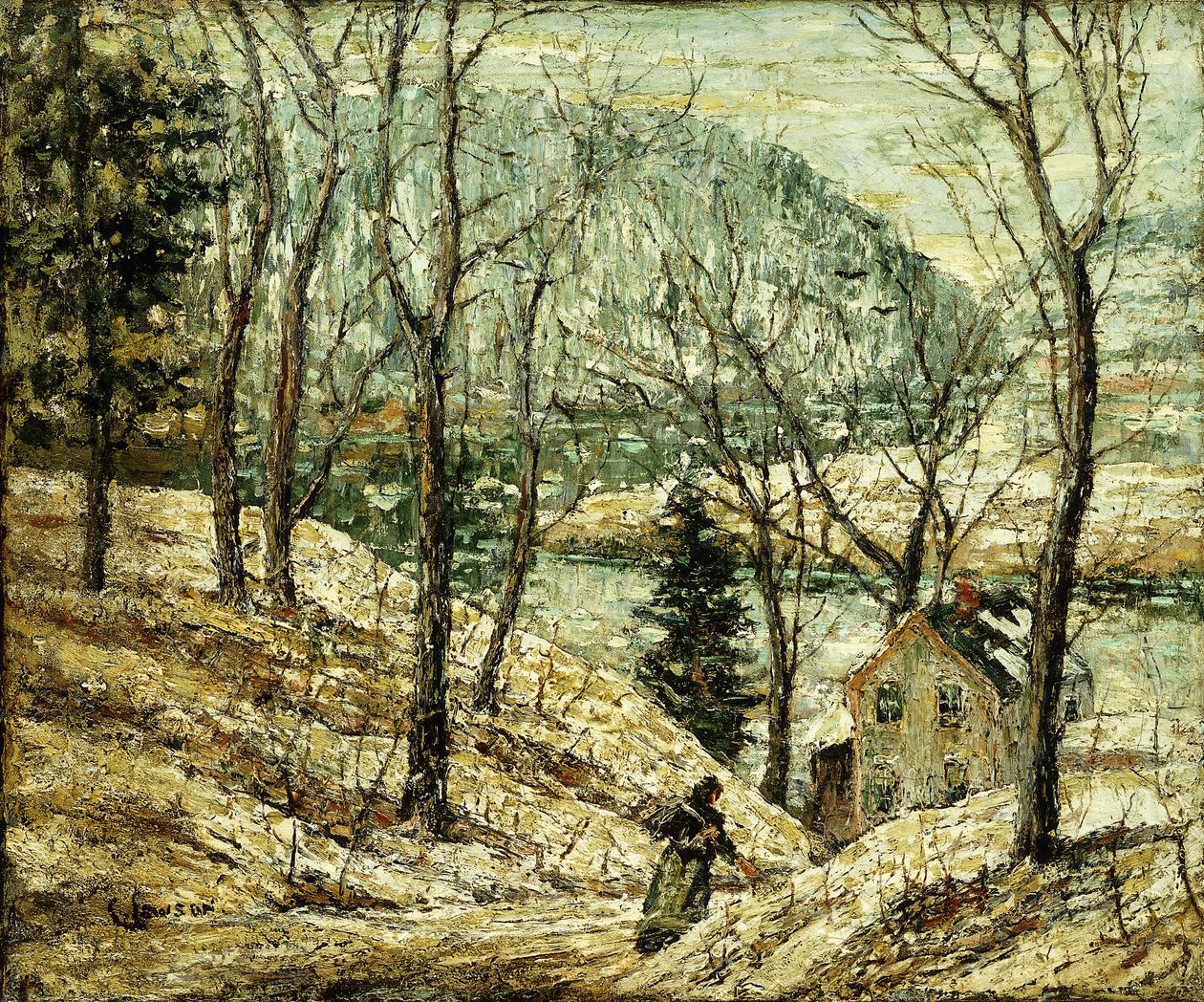 Vidéki út alkotó: Ernest Lawson