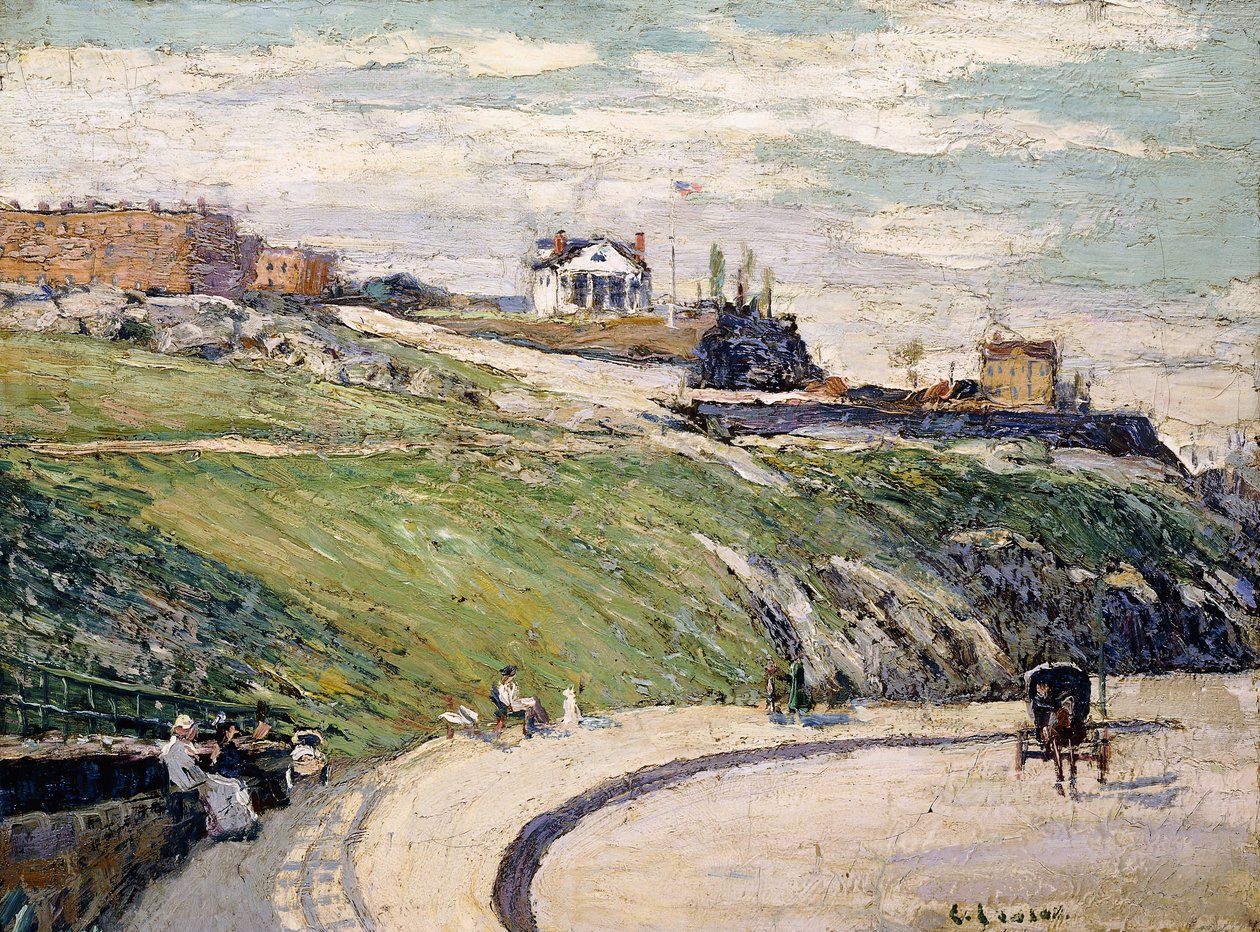 George Washington főhadiszállása – A Morris-Jumel kúria alkotó: Ernest Lawson