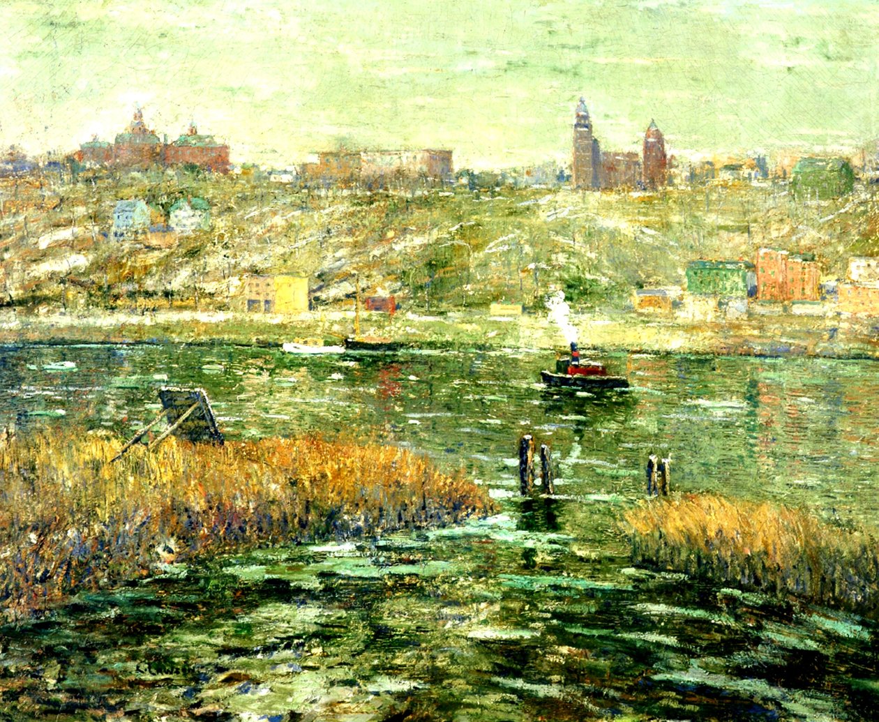 Harlem folyó, 1913-1915 körül alkotó: Ernest Lawson