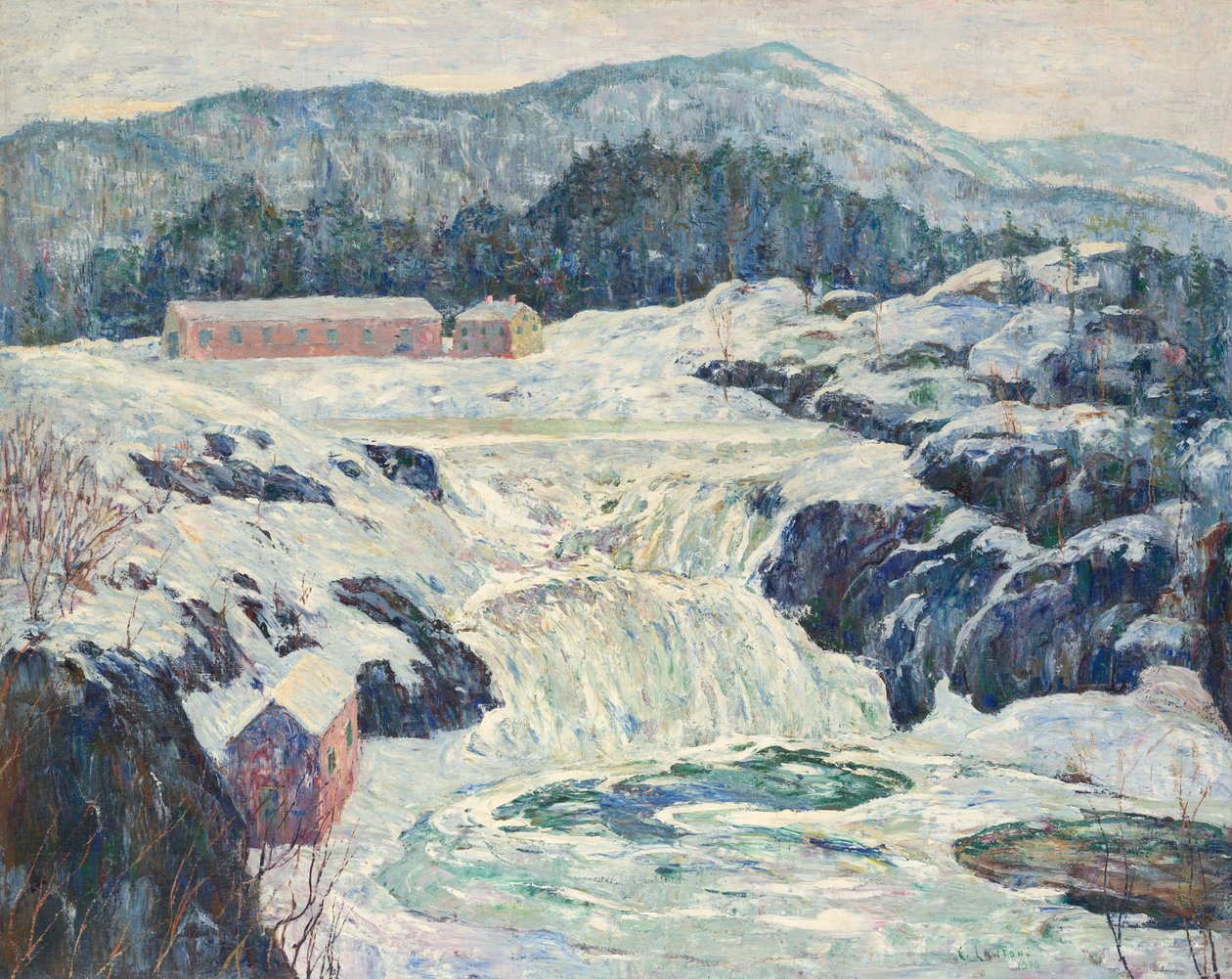 Jégbe zárt vízesések alkotó: Ernest Lawson