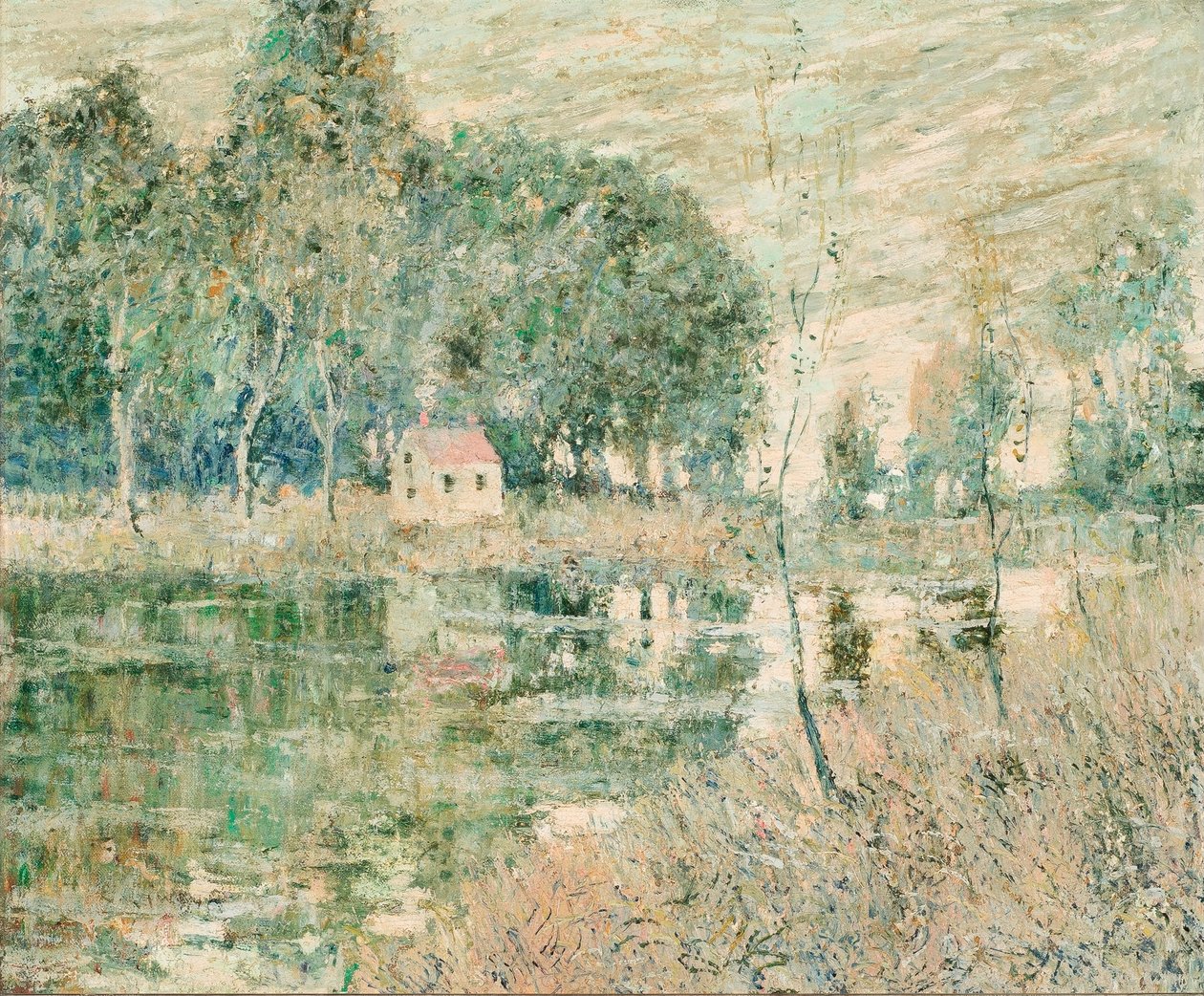 Folyóparti táj alkotó: Ernest Lawson