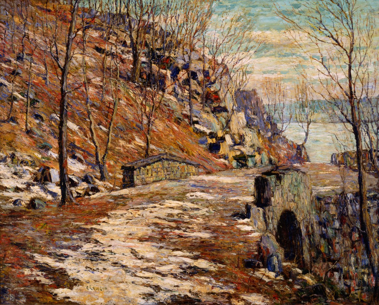 Road Down the Palisades alkotó: Ernest Lawson