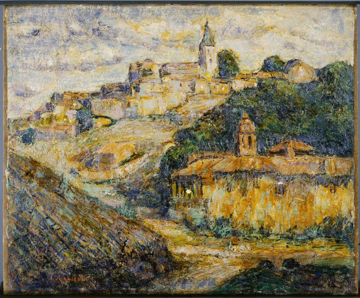 Alkonyat Spanyolországban alkotó: Ernest Lawson