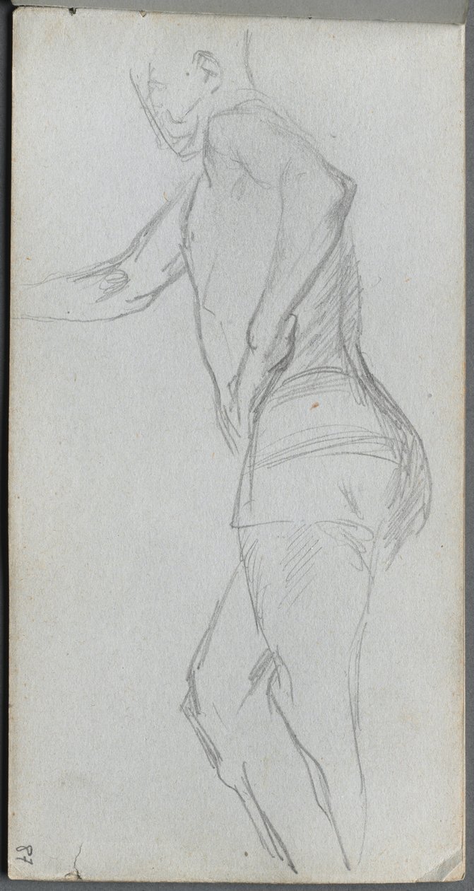 Vázlatfüzet, 87. oldal: ábratanulmány alkotó: Ernest Meissonier