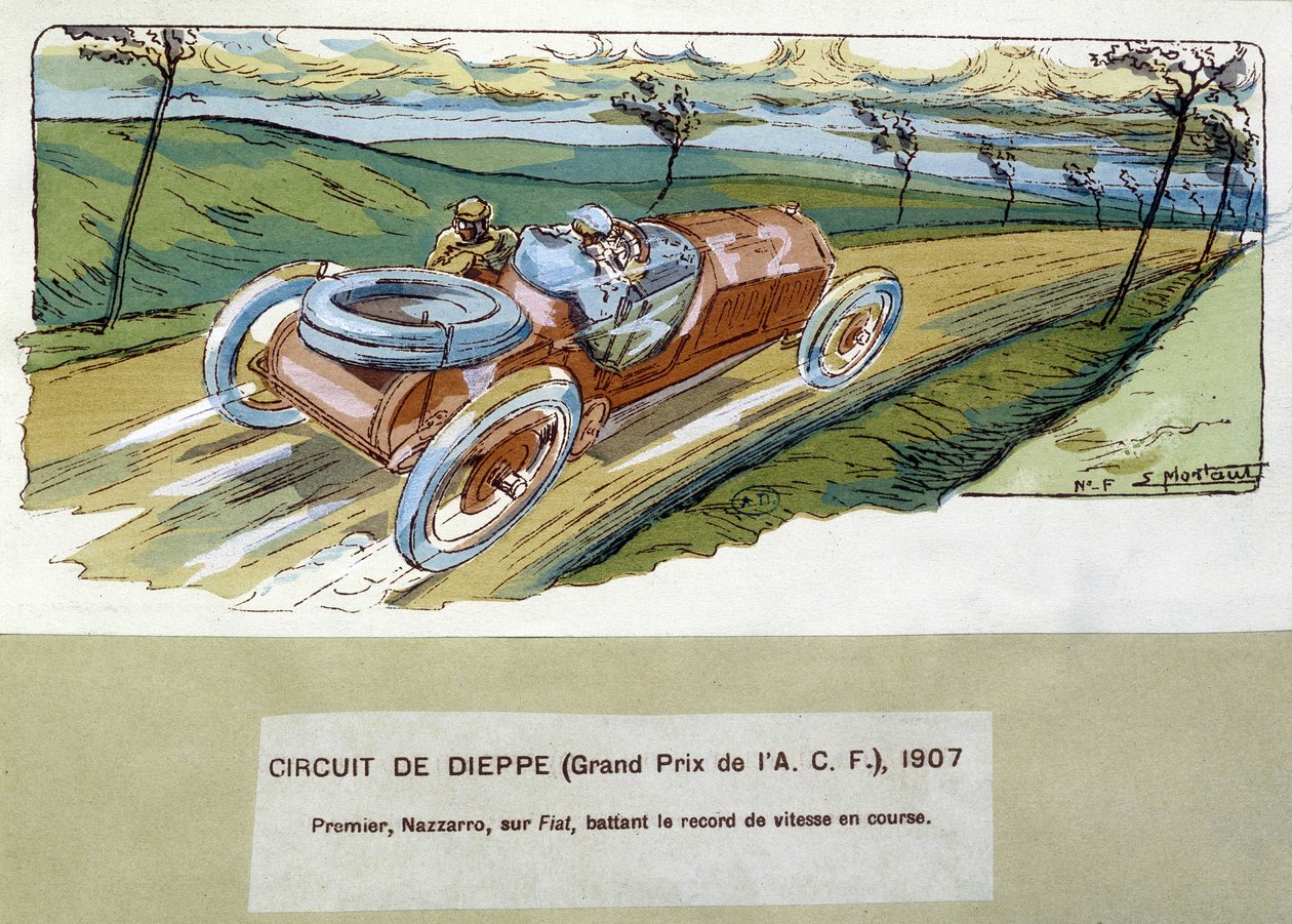Dieppe-i pálya (ACF Nagydíj) alkotó: Ernest Montaut