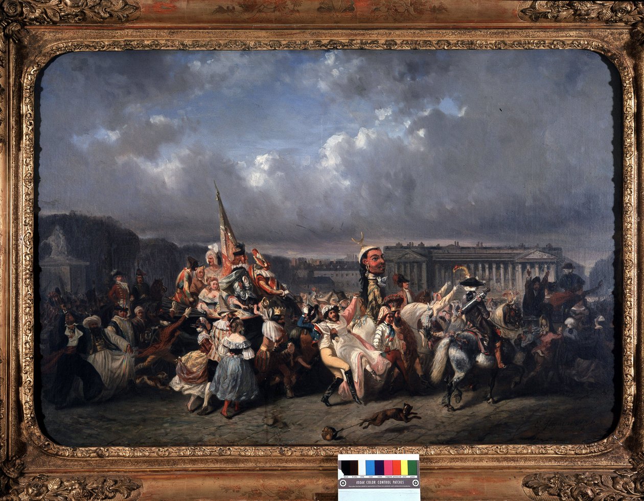 A karnevál, Place de la Concorde - Seigneurgens, Carnavalet Múzeum alkotó: Ernest Seigneurgens