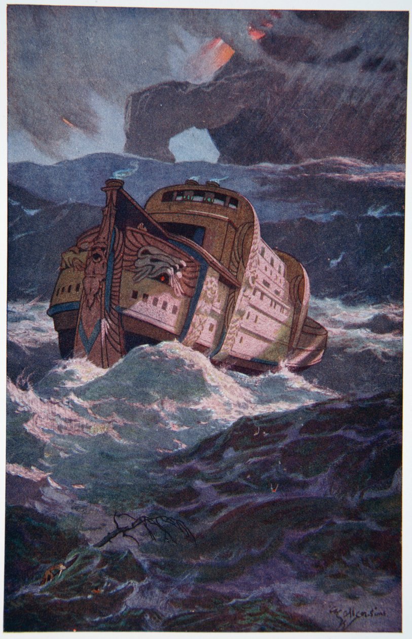 „A babiloni özönvíz”, 1915. alkotó: Ernest Wellcousins