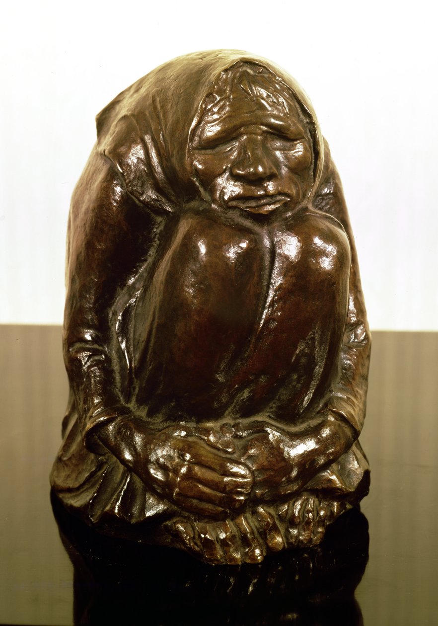 Reszkető öregasszony, 1937 körül (bronz) alkotó: Ernst Barlach