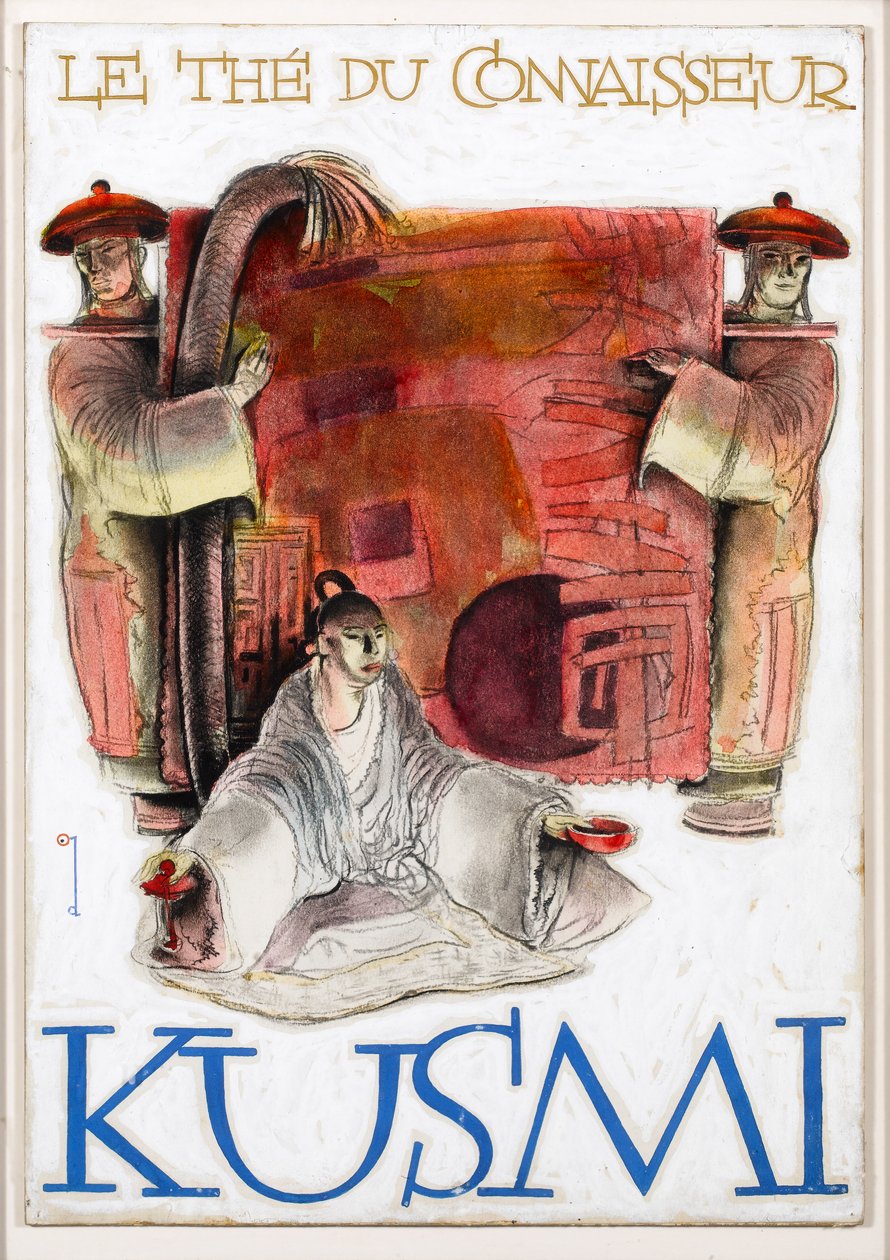 Kusmi, az ínyencek teája (ceruza és gouache papírra fektetve) alkotó: Ernst Deutsch Dryden