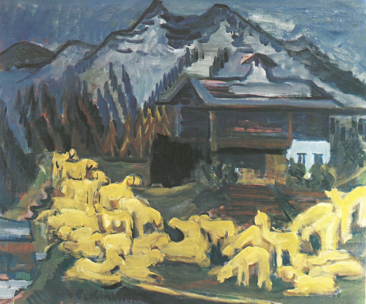 Birkanyájok alkotó: Ernst Ludwig Kirchner
