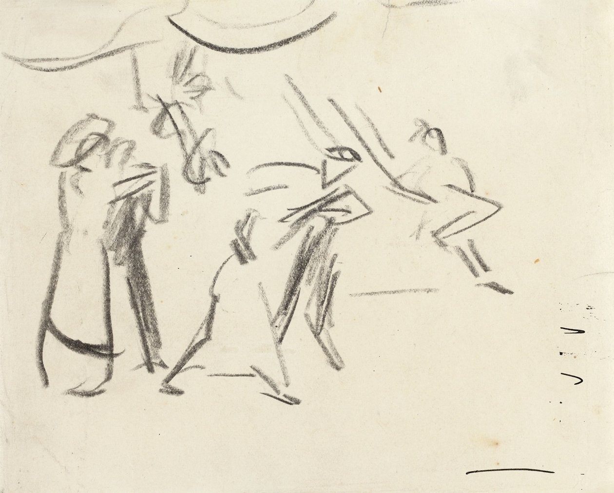 TÁNCSZÍN TÁNC AZ ELDORADONBAN alkotó: Ernst Ludwig Kirchner