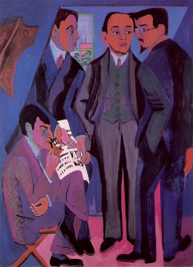 Művészek csoportja alkotó: Ernst Ludwig Kirchner
