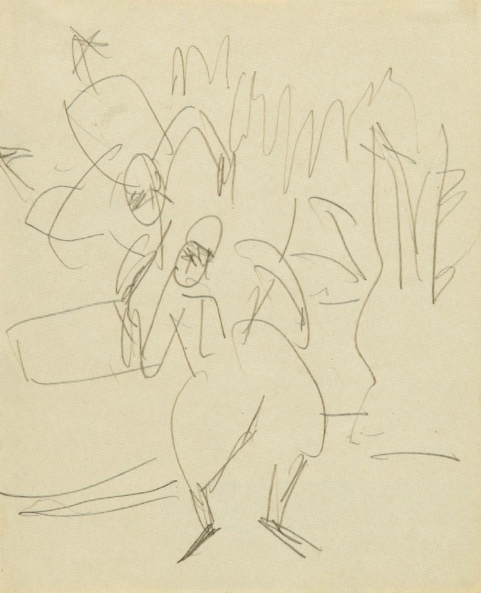Akrobaták mozgásban alkotó: Ernst Ludwig Kirchner