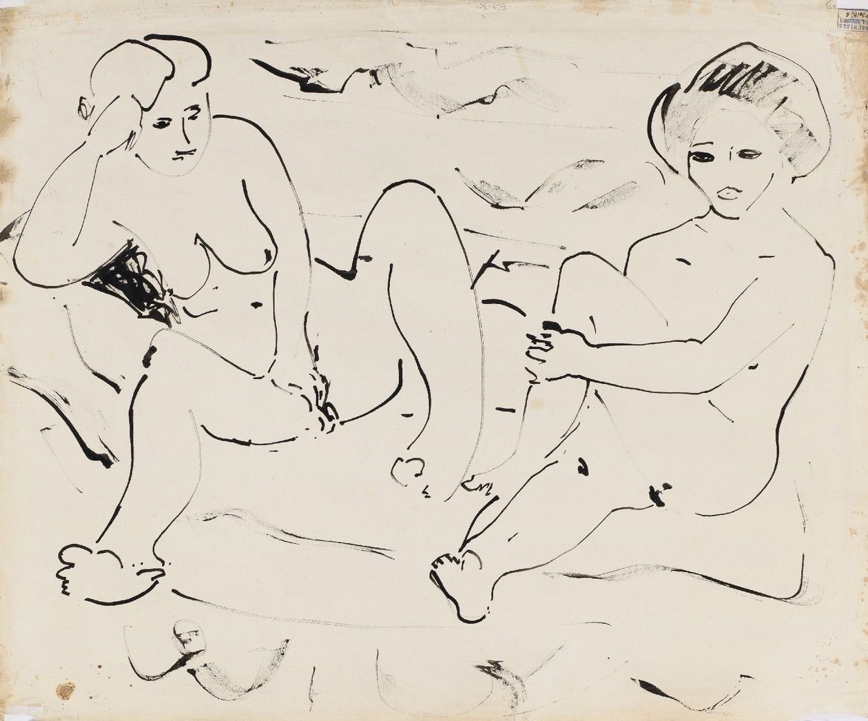 Akt (felé) alkotó: Ernst Ludwig Kirchner