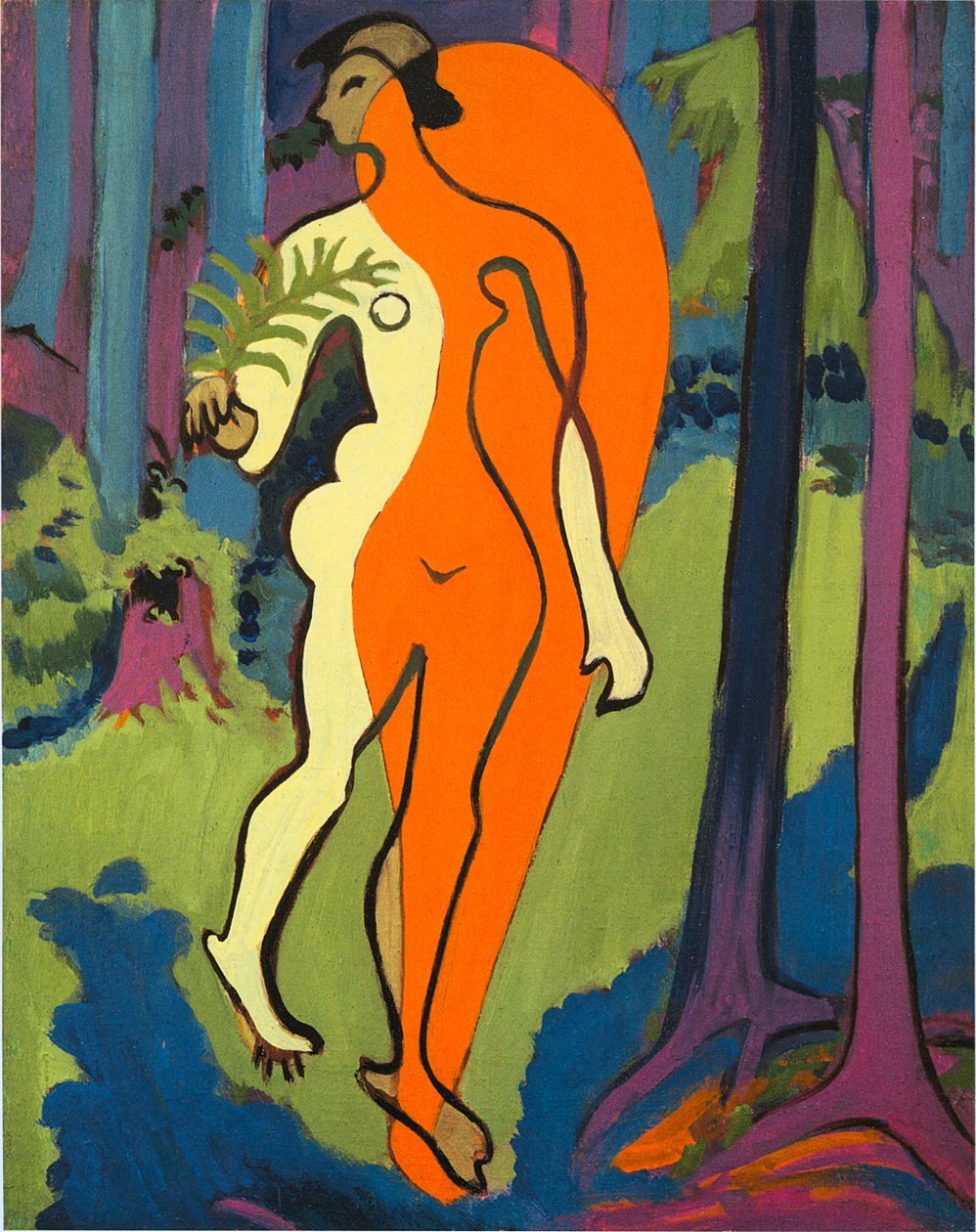 Meztelen narancs és sárga alkotó: Ernst Ludwig Kirchner