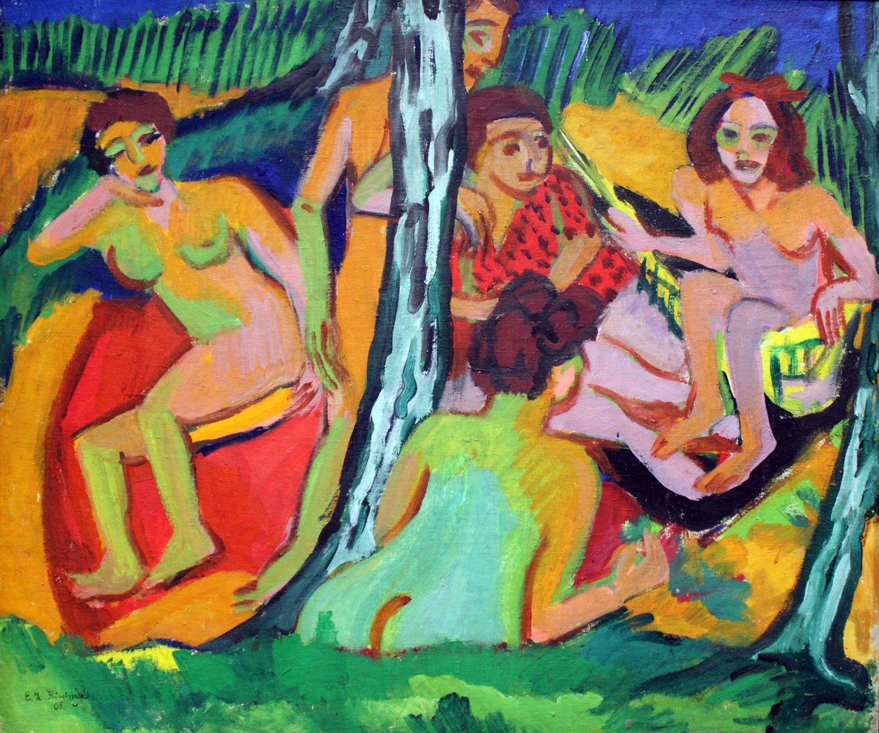 Fürdés alkotó: Ernst Ludwig Kirchner