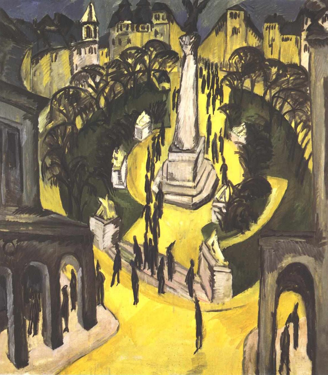 Belle Alliance Platz Berlinben alkotó: Ernst Ludwig Kirchner