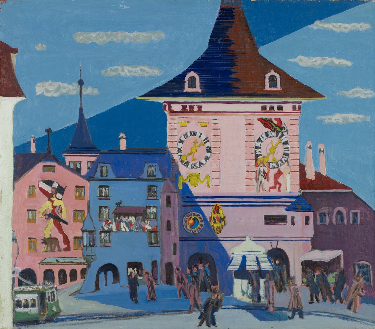 Bern harangtoronnyal, 1935 alkotó: Ernst Ludwig Kirchner