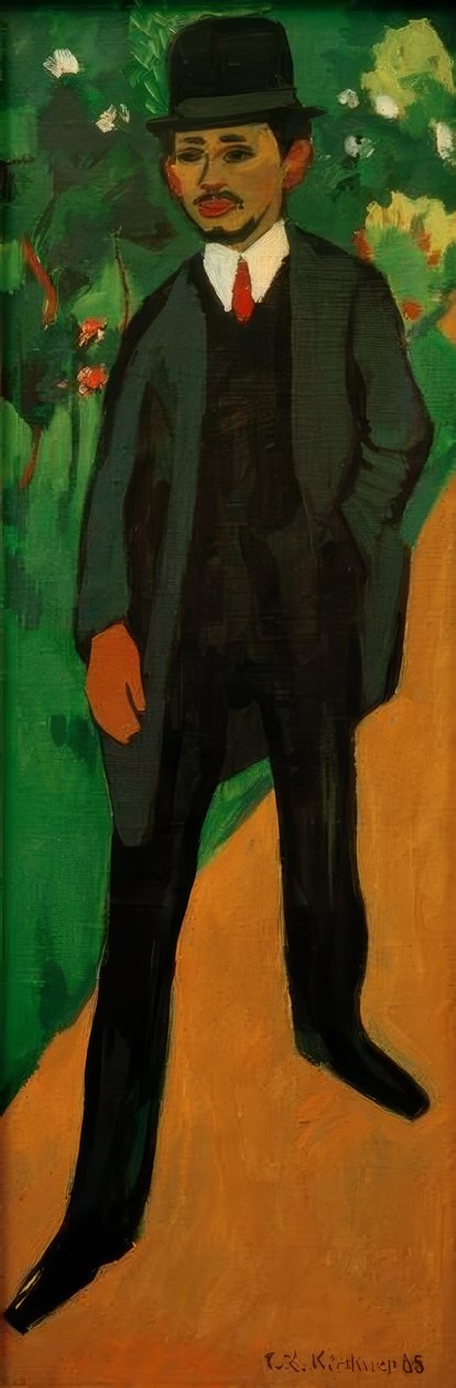 Erich Heckel portréja alkotó: Ernst Ludwig Kirchner