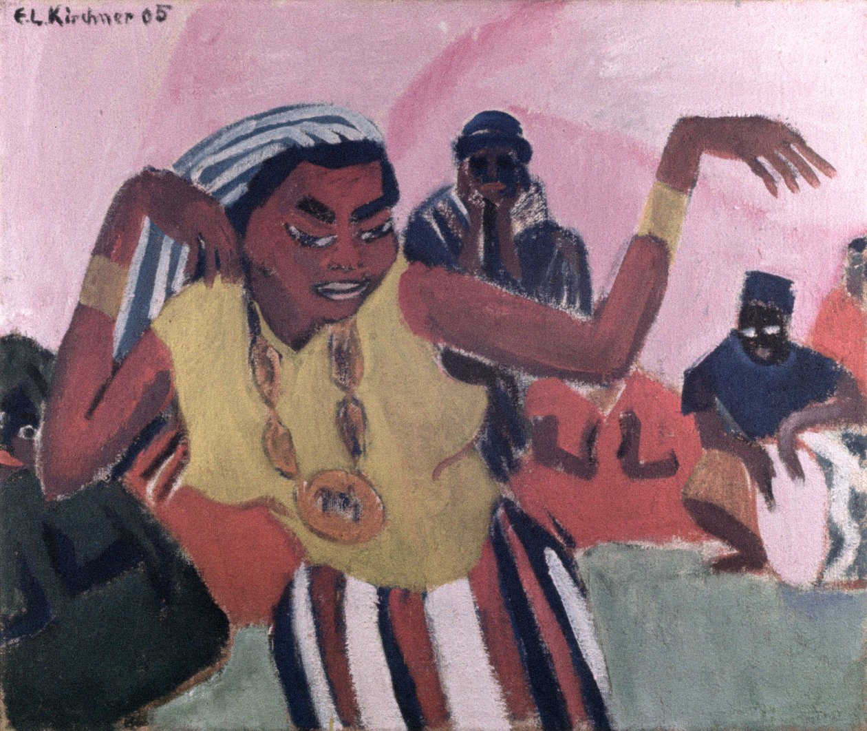 Fekete táncos, 1909 alkotó: Ernst Ludwig Kirchner