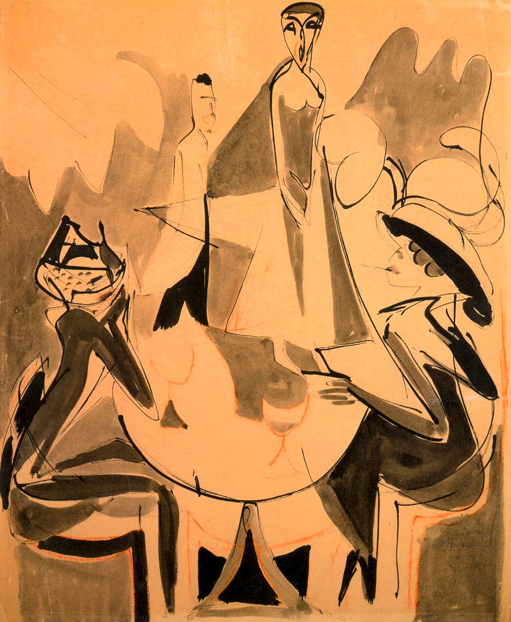 Kávéház Chantant II alkotó: Ernst Ludwig Kirchner