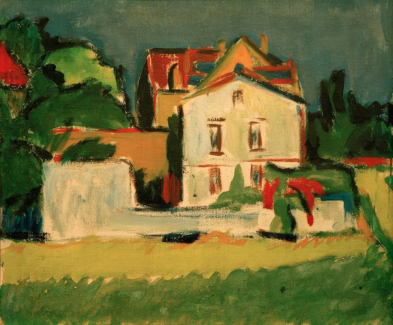A Fehér Ház (Moritzburg-ház) alkotó: Ernst Ludwig Kirchner