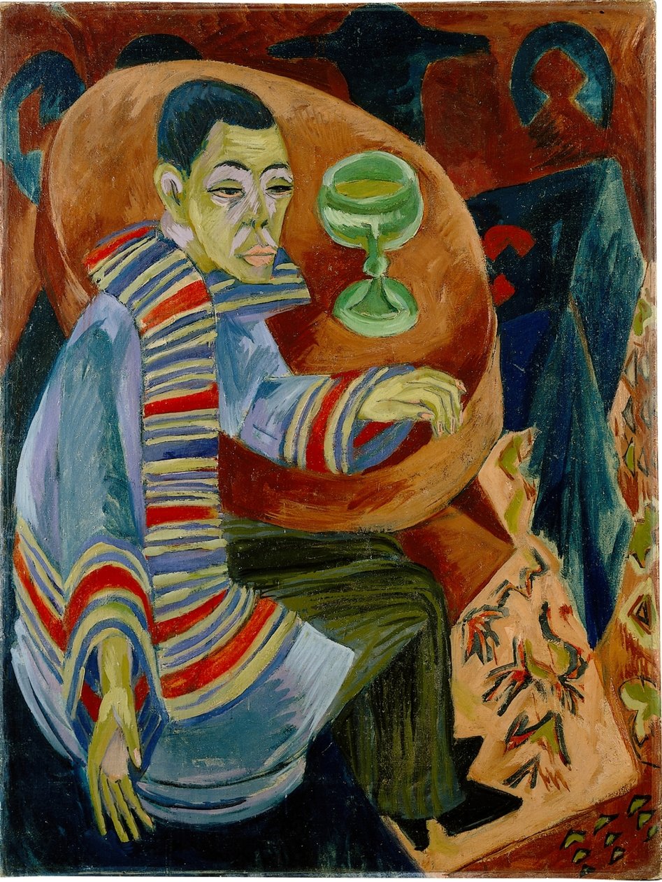 A részeges (önarckép) alkotó: Ernst Ludwig Kirchner