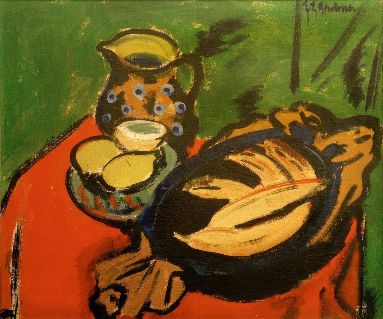 A fából készült tál alkotó: Ernst Ludwig Kirchner