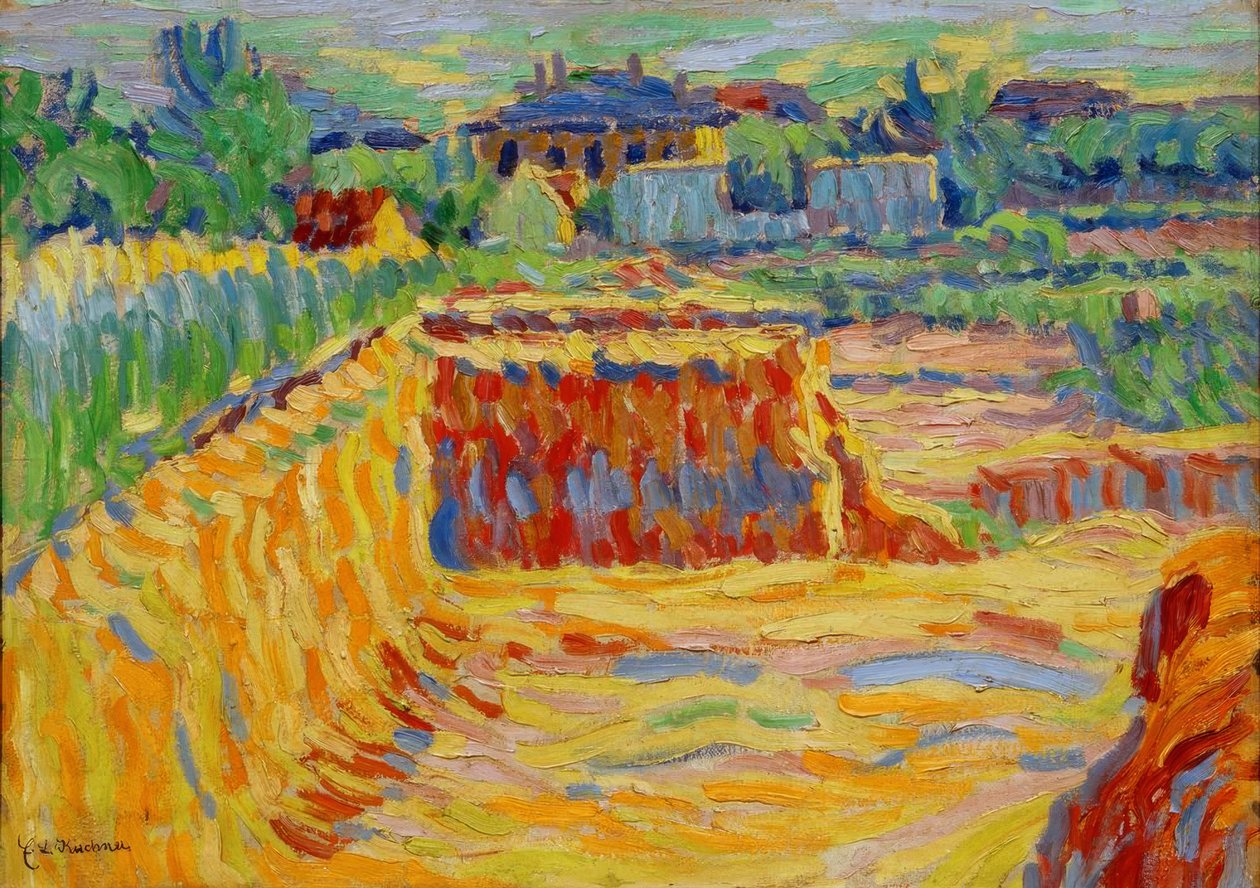Die Lehmgrube alkotó: Ernst Ludwig Kirchner