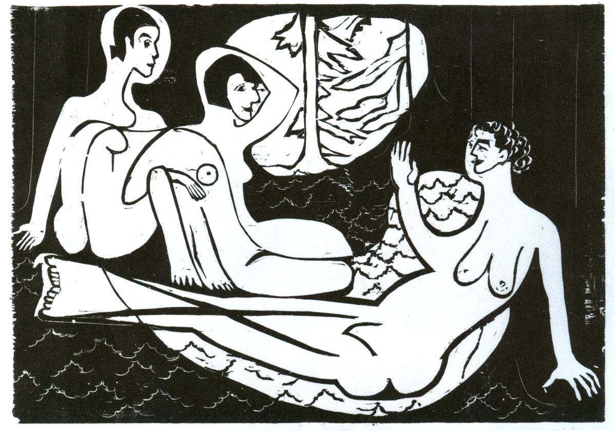 Három felvonás az erdőben alkotó: Ernst Ludwig Kirchner