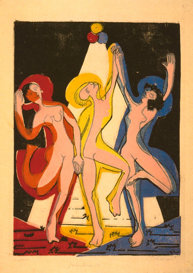Színes tánc alkotó: Ernst Ludwig Kirchner