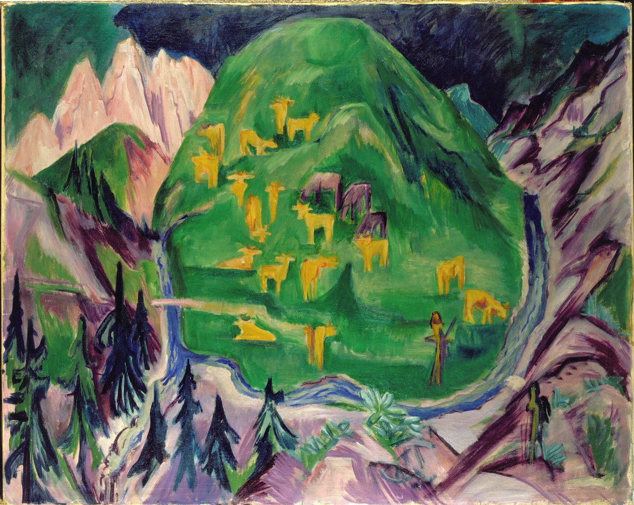 Állattenyésztési terület, 1918 alkotó: Ernst Ludwig Kirchner