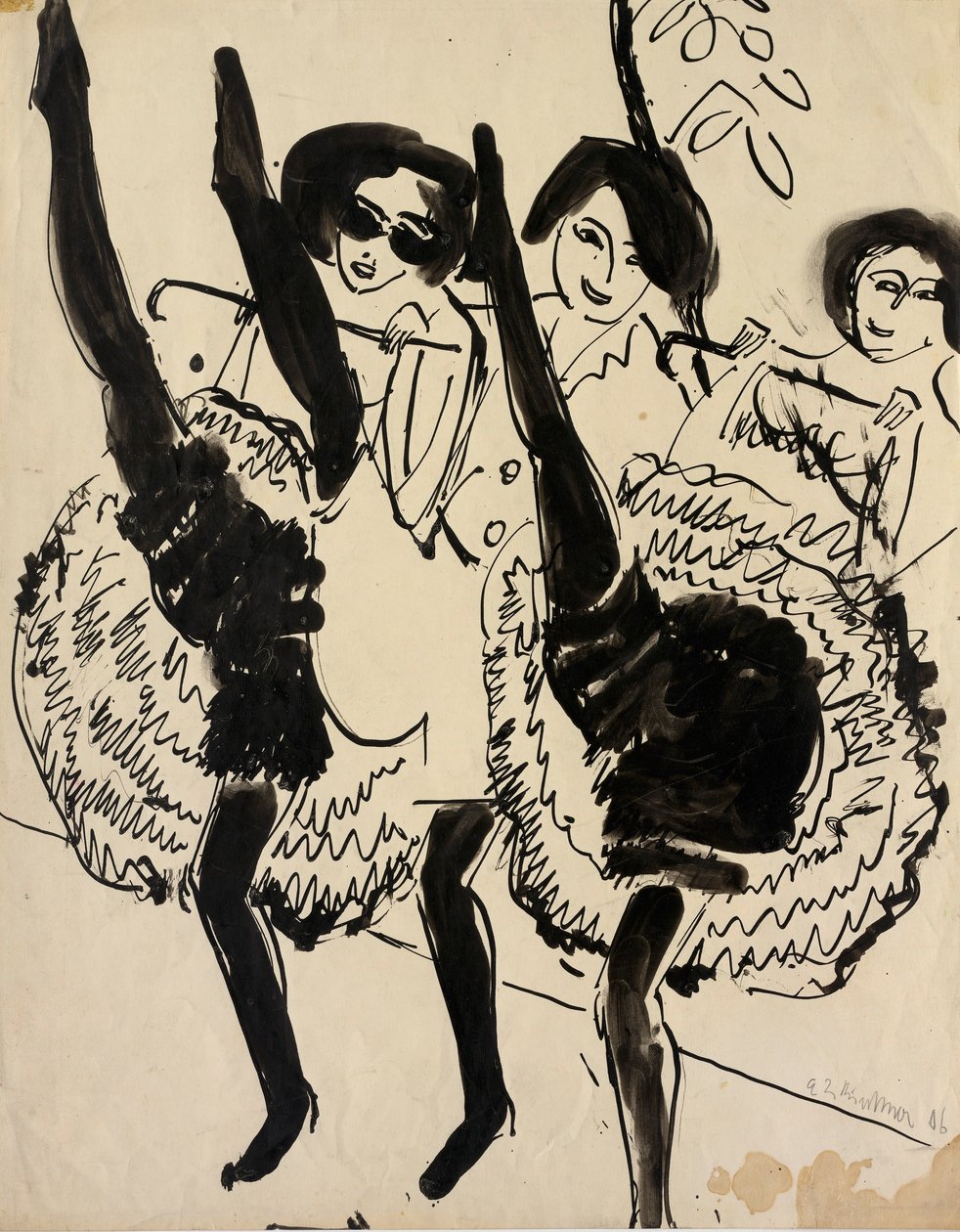 GUGG táncosok alkotó: Ernst Ludwig Kirchner
