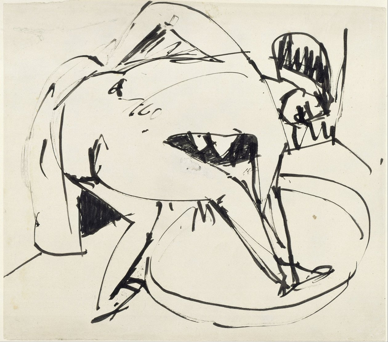 Lány a kádban alkotó: Ernst Ludwig Kirchner