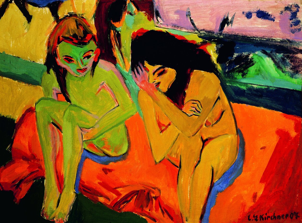 Meztelen lányok beszélnek alkotó: Ernst Ludwig Kirchner