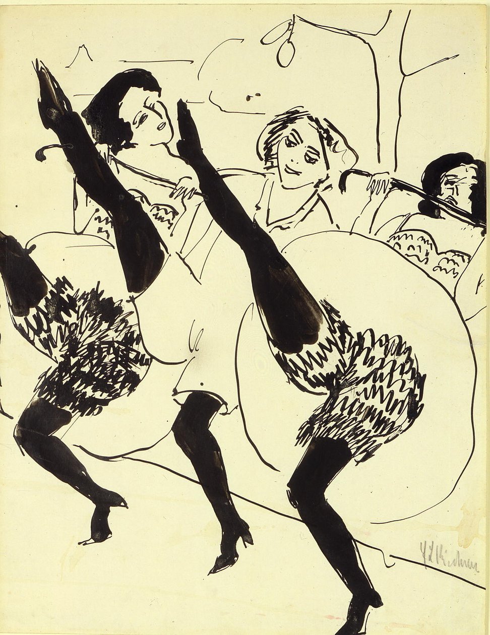 Hamburgi táncosok alkotó: Ernst Ludwig Kirchner