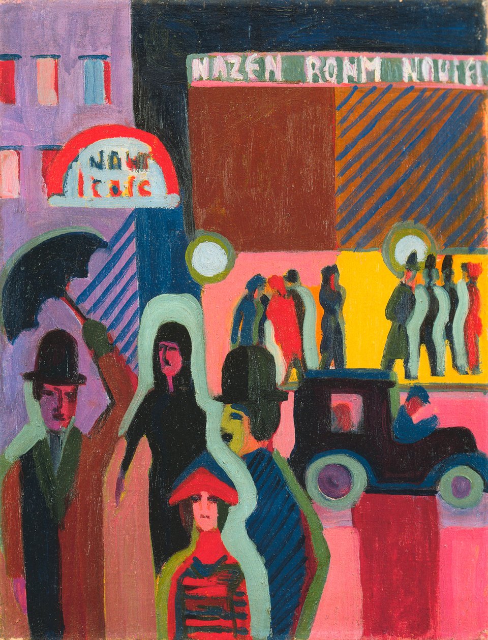 Áruház esőben alkotó: Ernst Ludwig Kirchner