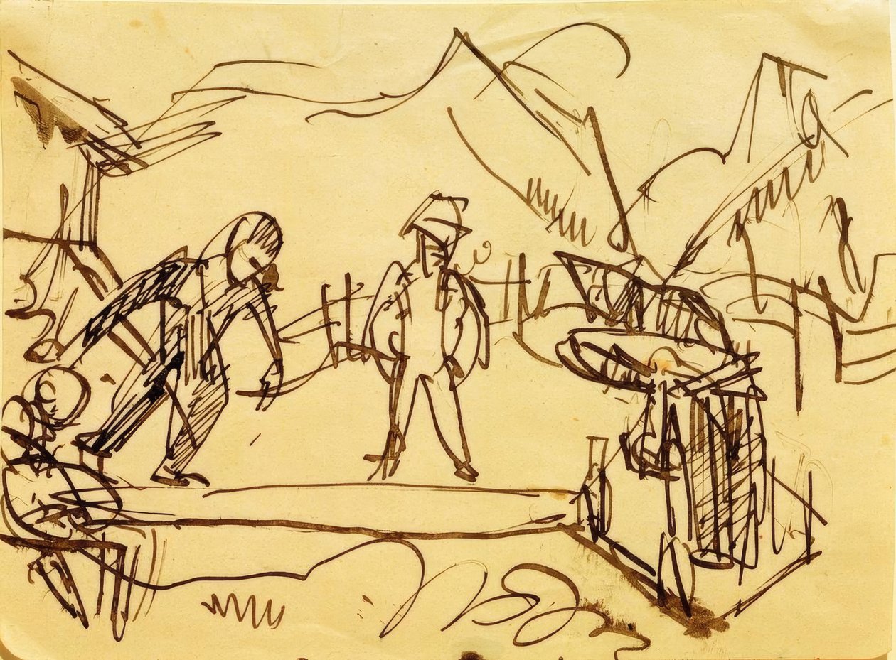 Tekepálya a Stafelalpon alkotó: Ernst Ludwig Kirchner