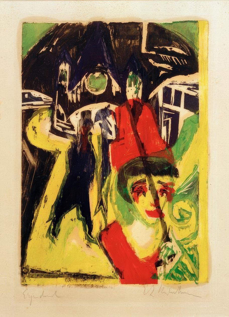 Cocotte az utcán alkotó: Ernst Ludwig Kirchner