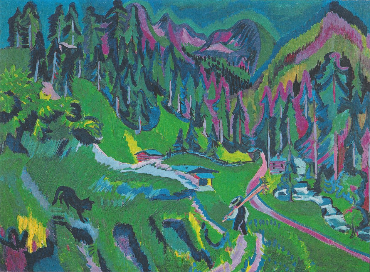 A Sertig -völgy tája alkotó: Ernst Ludwig Kirchner