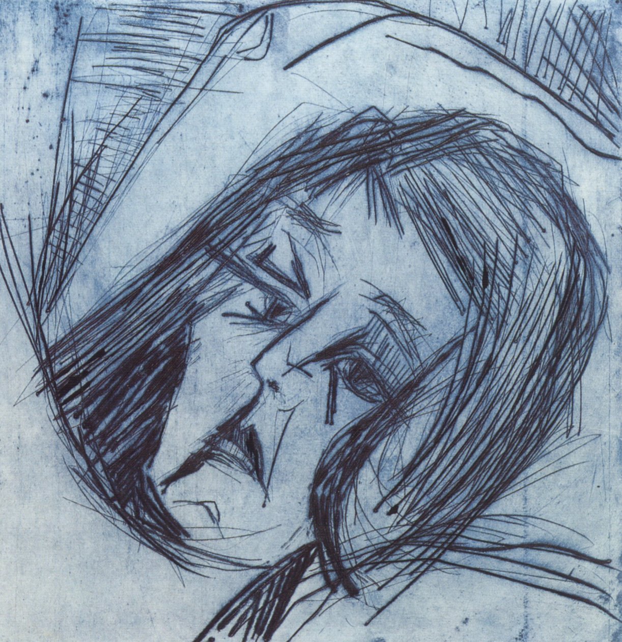 Hazug lány fej alkotó: Ernst Ludwig Kirchner