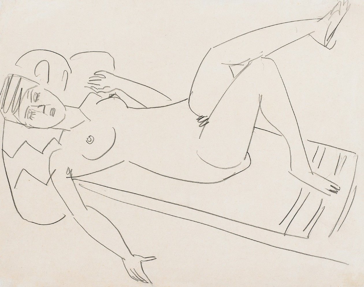 Hazug lány alkotó: Ernst Ludwig Kirchner
